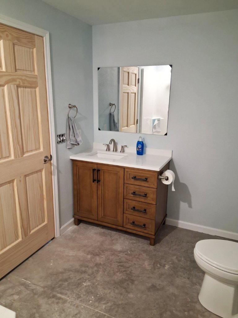 Remodeled bathroom in Eau Claire Wisconsin